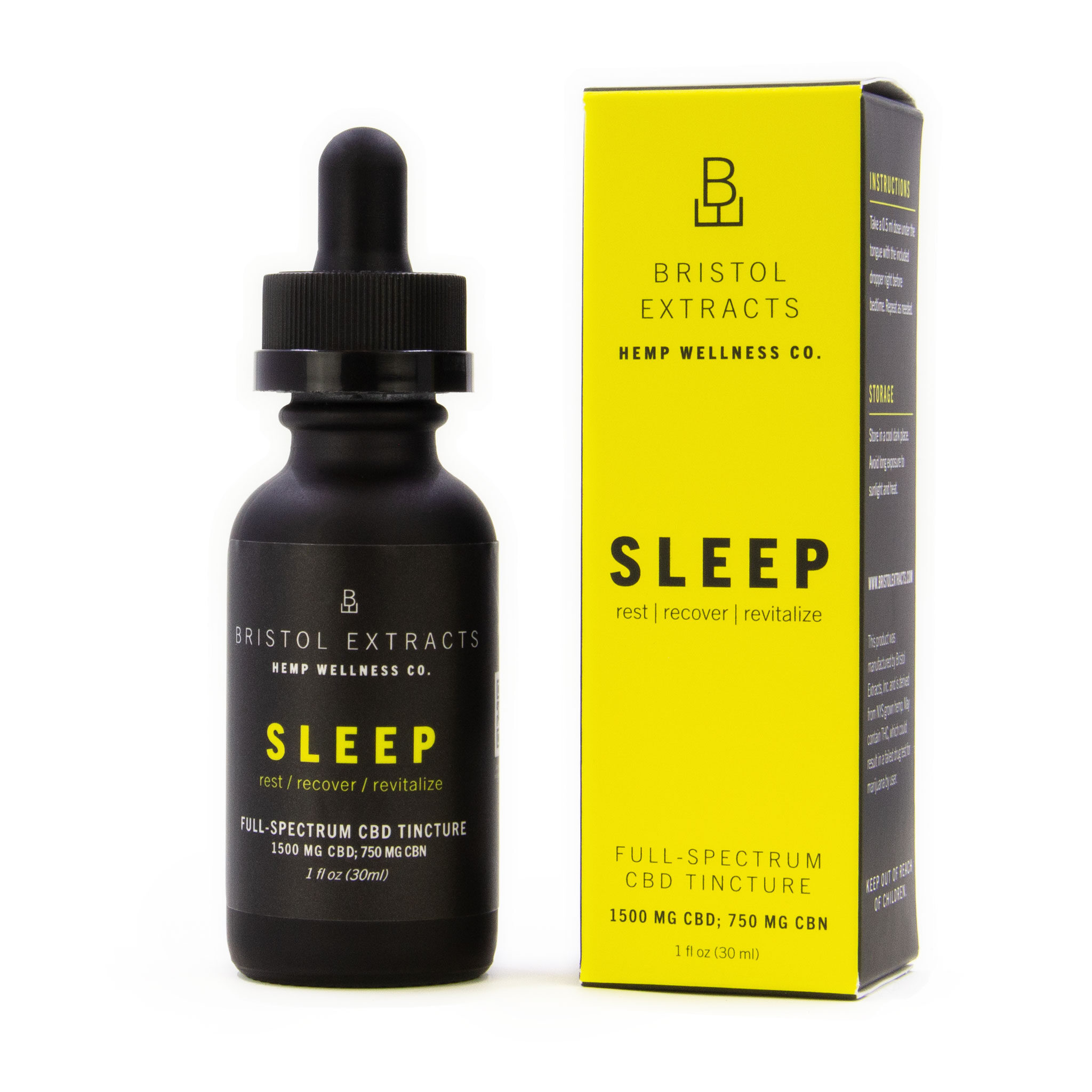 bottle of sleep tincture with box